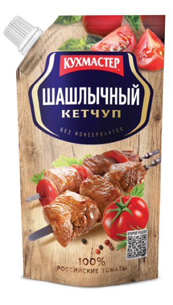 Кетчуп "Шашлычный" 260гр/20шт КУХМАСТЕР